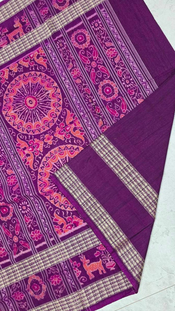Cotton and silk combination sambalpuri bapta pata