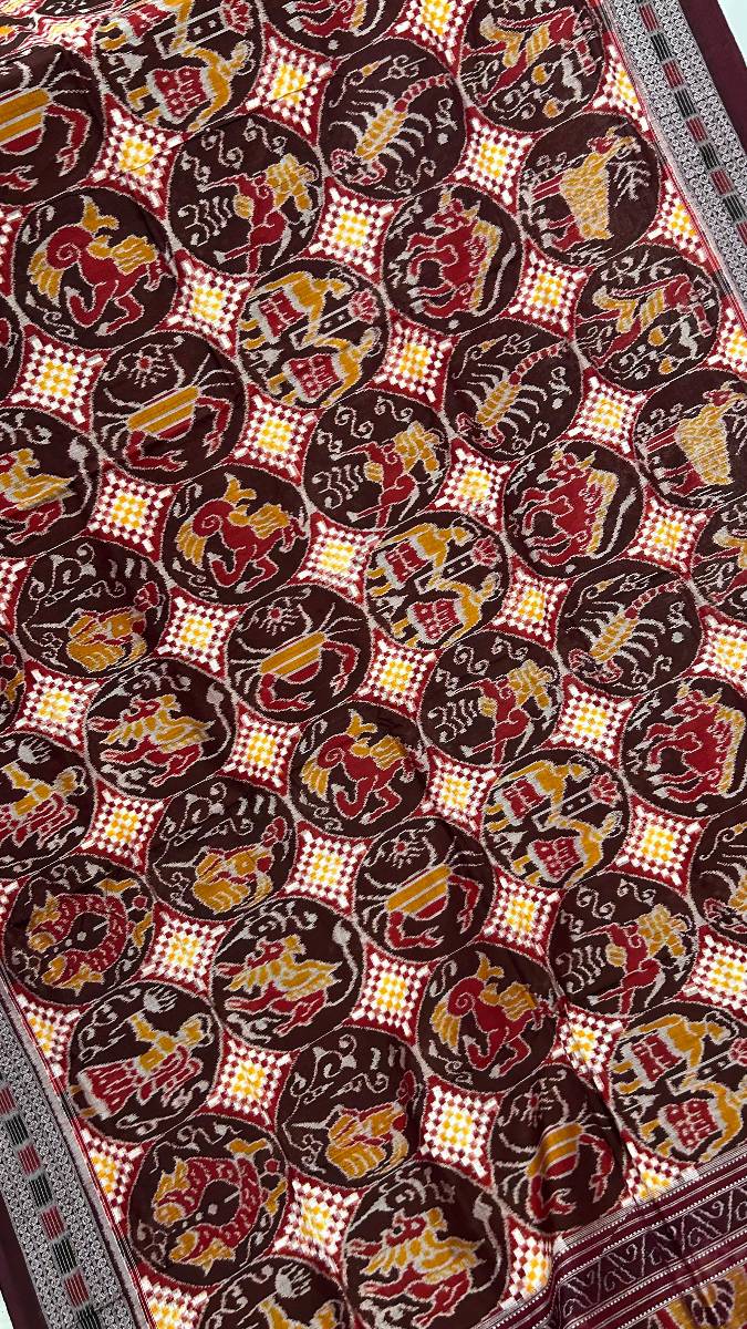 Rasi desing new pasapali sambalpuri saree