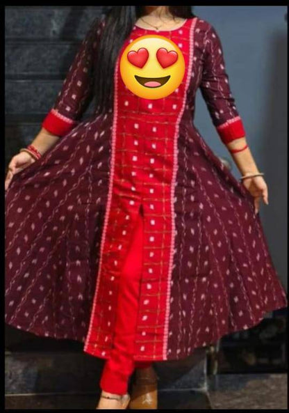 Sambalpuri gown cotton fabric