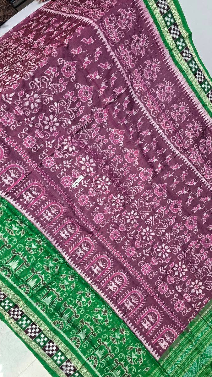 Sambalpuri original pata pasapali border saree